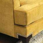 Viscontti Gold & Gray Premium Velvet Loveseat