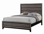 Watson 5-Pc Grey Oak/Black Wood Queen Bedroom Set