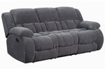 Weissman 2-Pc Charcoal Fleece Manual Recliner Sofa Set