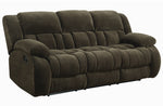 Weissman 3-Pc Chocolate Fleece Manual Recliner Sofa Set