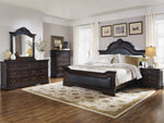 Cambridge 5-Pc Cappuccino Wood King Bedroom Set