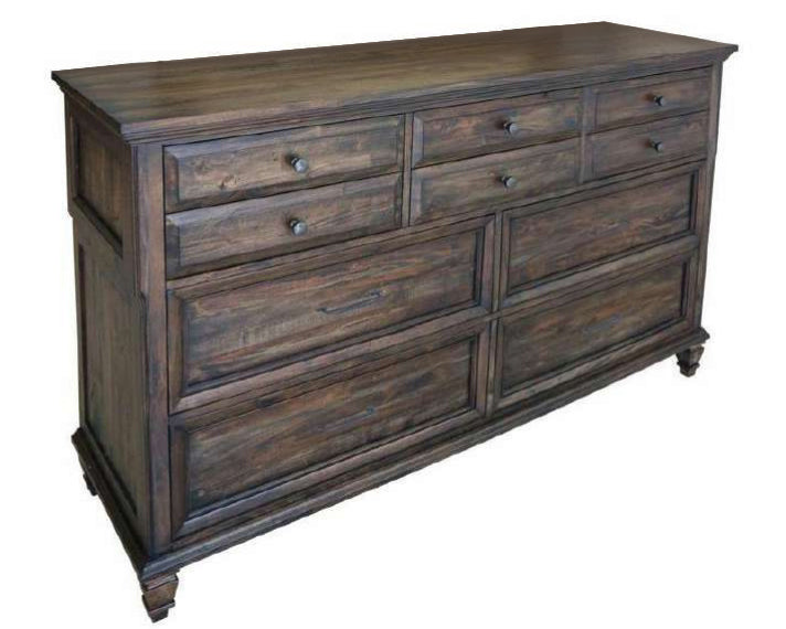 Avenue Weathered Burnished Brown Wood 8-Drawer Dresser