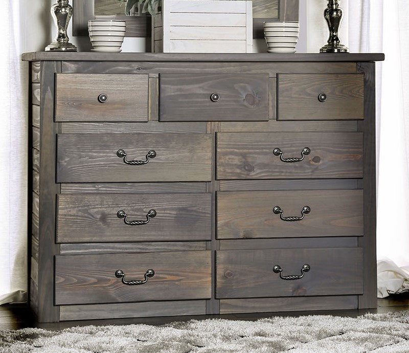 Rockwall Weathered Gray Pine Wood Dresser