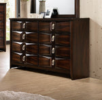 Graziana Deep Rustic Wood 8-Drawer Dresser