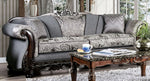 Newdale Gray Chenille 2-Seat Sofa (Oversized)