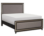 Grant Ebony Wood Queen Bed