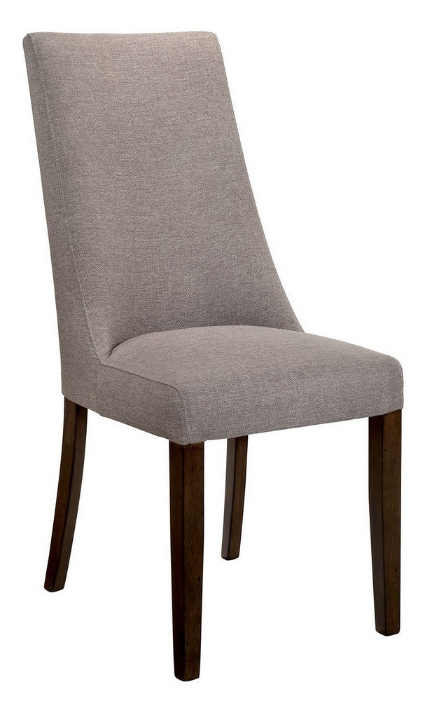 Woodworth 2 Fabric/Walnut Wood Side Chairs