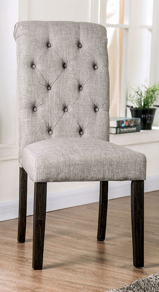 Alfred 2 Light Gray Fabric Side Chairs