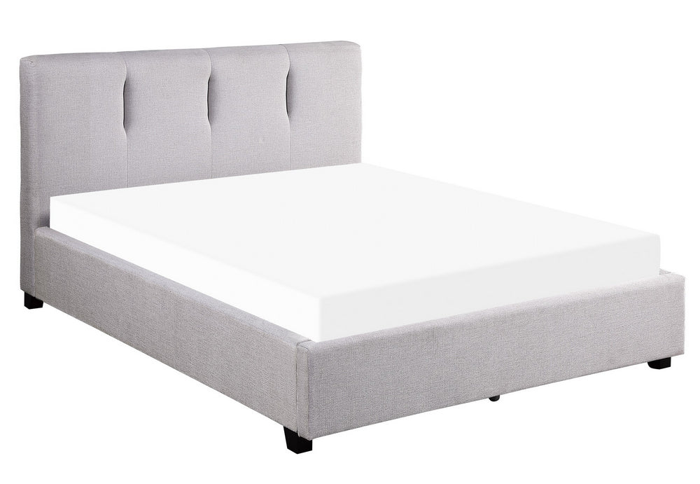 Aitana Gray Fabric Queen Bed