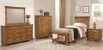 Brenner 5-Pc Rustic Honey Wood Twin Storage Bedroom Set