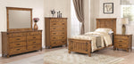 Brenner 5-Pc Rustic Honey Wood Twin Panel Bedroom Set