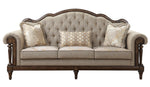 Heath Court Neutral Hued Brown Fabric Sofa (Oversized)