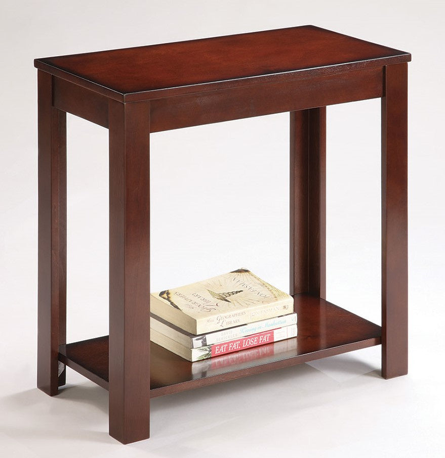 Giorgia Espresso Wood Chair Side Table