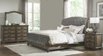 Rachelle 4-Pc Weathered Pecan Wood Queen Bedroom Set