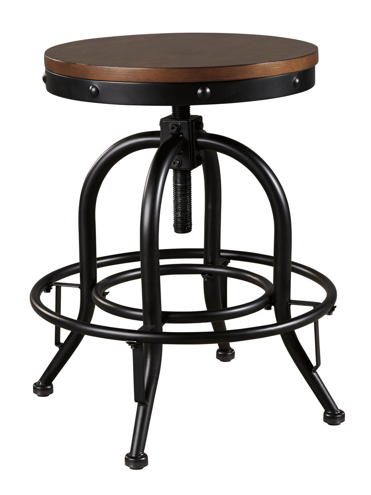 Valebeck 2 Black Swivel Bar Stools