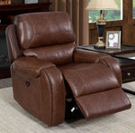 Walter Brown Leatherette Power Recliner