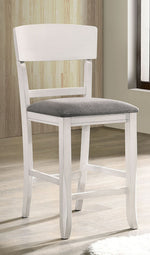 Stacie 2 Light Gray Counter Height Chairs