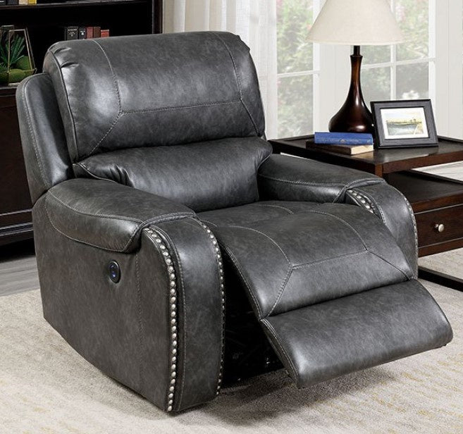 Walter Gray Leatherette Power Recliner