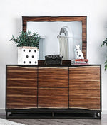 Fulton Dark Oak/Dark Walnut Wood Dresser