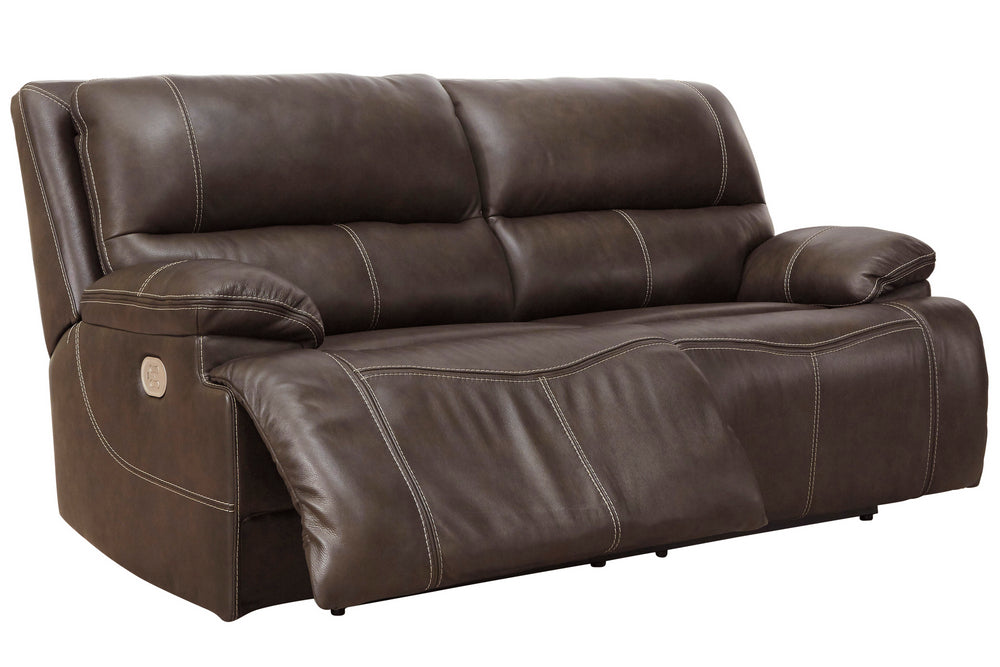 Ricmen Walnut 2-Seat Power Recliner Sofa