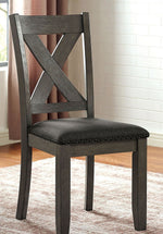 Cilgerran I 2 Dark Gray Fabric Side Chairs
