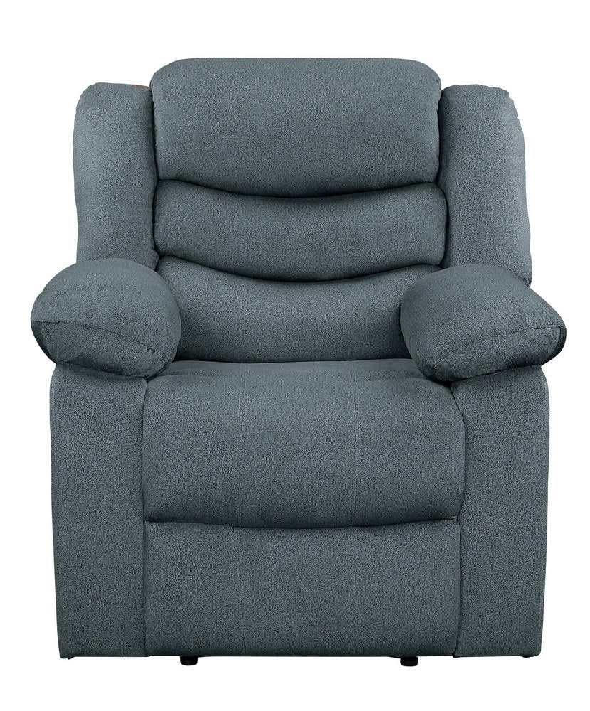 Discus Gray Fabric Manual Recliner