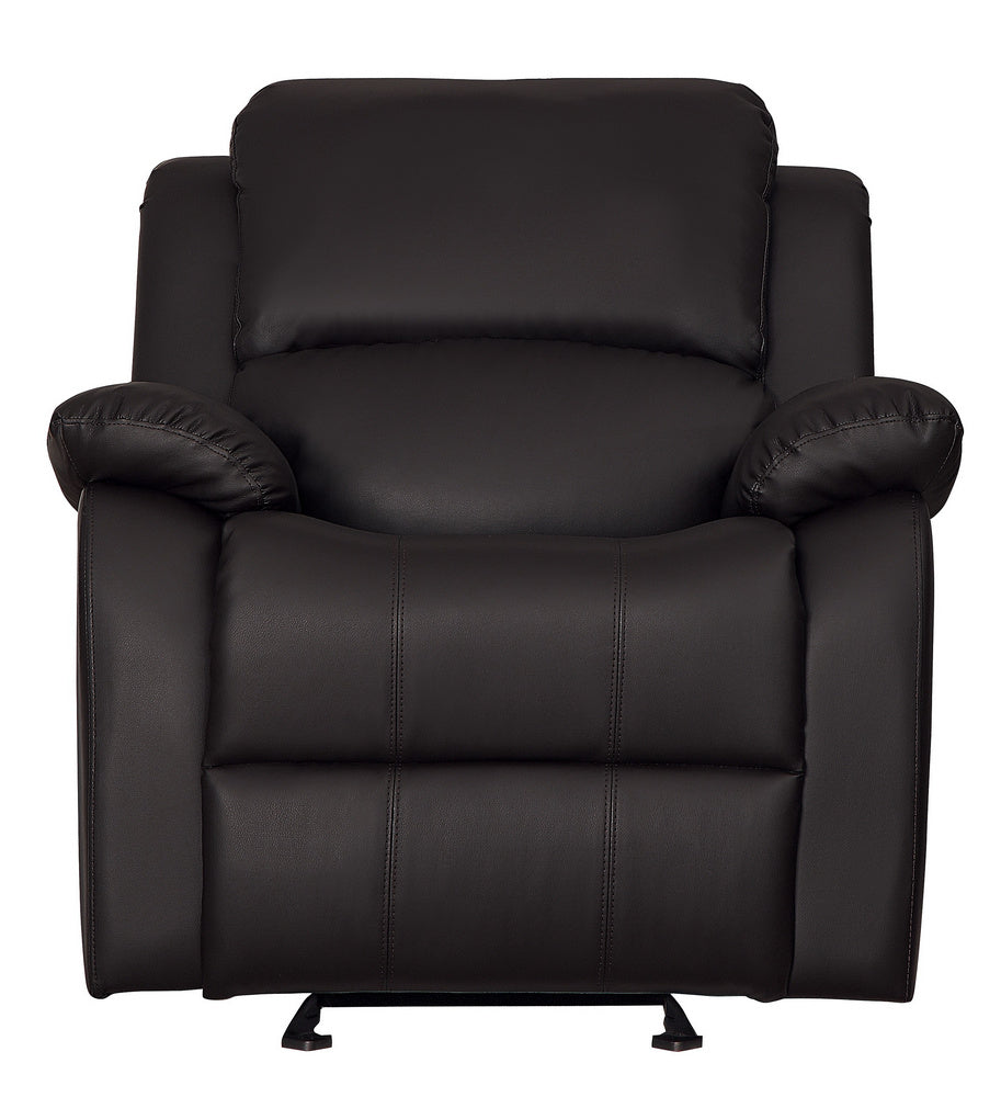 Clarkdale Dark Brown Vinyl Manual Recliner