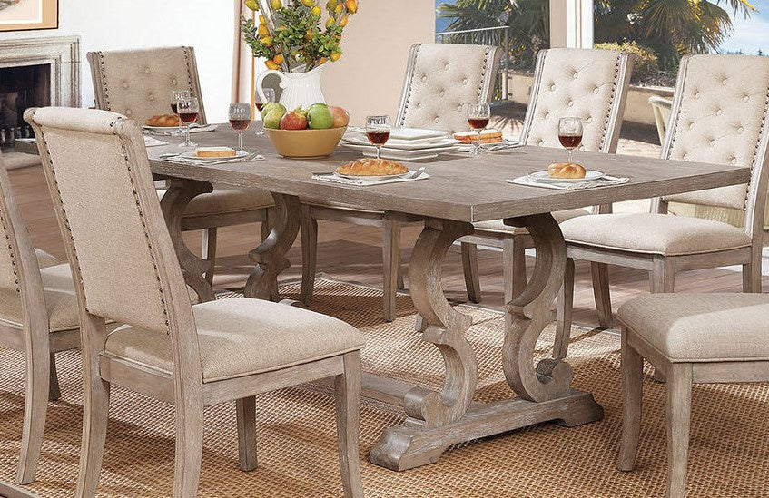 Patience Rustic Natural Tone Wood Dining Table