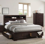 Madison II Espresso Wood Queen Storage Bed