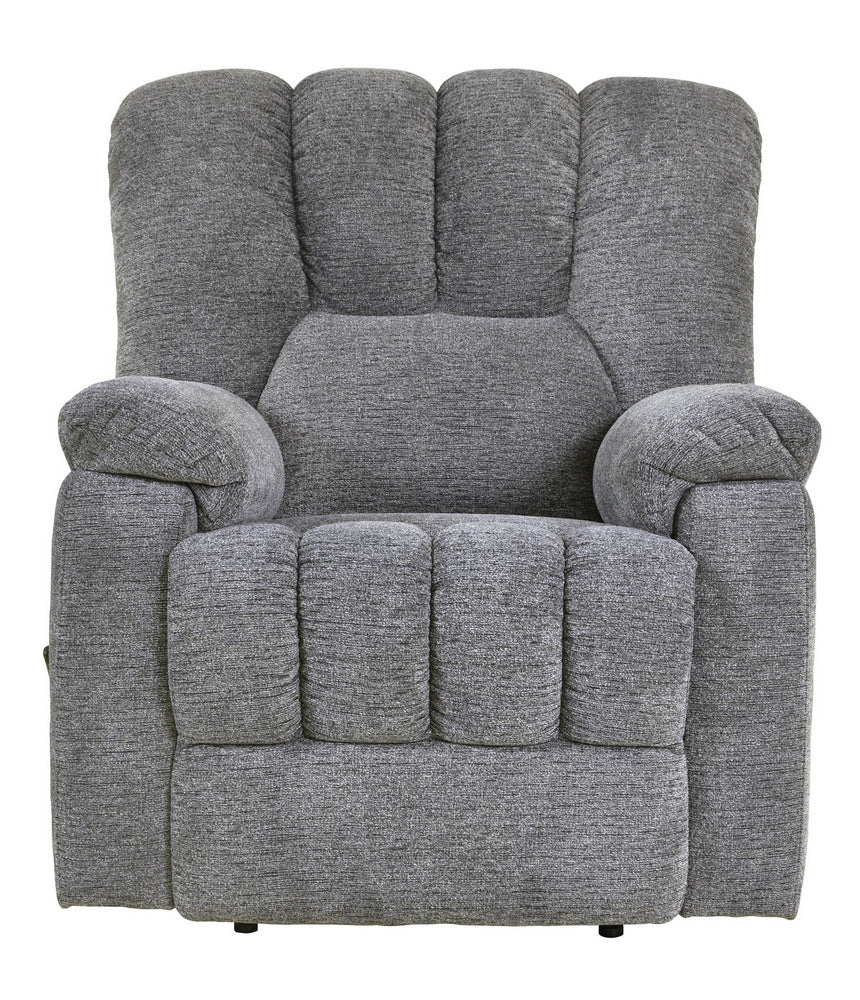 Annaliese Gray Chenille Fabric Manual Recliner