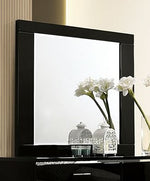 Carlie Black Wood/Glass Dresser Mirror