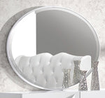 Madrid Off-White Wood/Glass Dresser Mirror