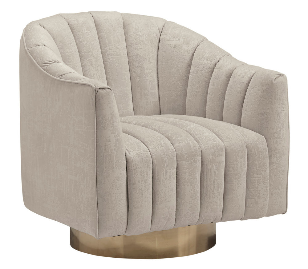 Penzlin Pearl Fabric Swivel Accent Chair