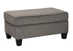 Nemoli Slate Fabric Ottoman