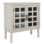 Falkgate Whitewash Wood Accent Cabinet