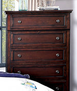 Wells Dark Cherry Wood Chest