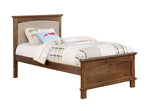 Colin Dark Oak Wood Platform Twin Bed