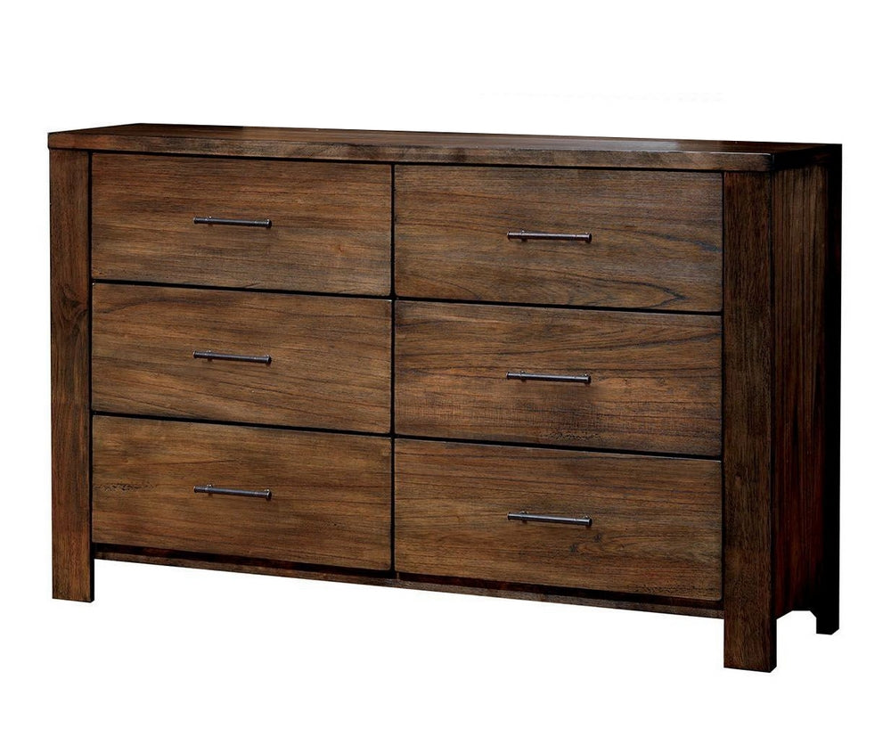 Elkton Oak Wood 6-Drawer Dresser