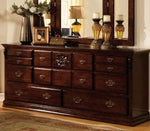 Tuscan II Glossy Dark Pine 8-Drawer Dresser