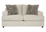 Soletren Stone Fabric Loveseat