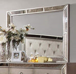 Ava Silver Bronze Finish Wood Frame Mirror
