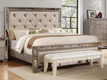 Ava Silver Bronze Finish Wood Queen Bed