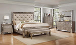 Ava Silver Bronze Finish Wood Queen Bed