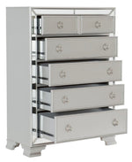 Avondale Silver Wood 5-Drawer Chest
