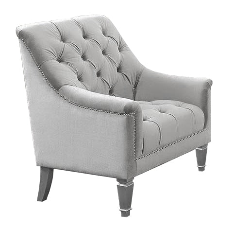 Avonlea Grey Velvet Chair