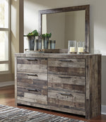 Derekson Multi Gray Wood 6-Drawer Dresser