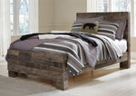 Derekson Multi Gray Wood Full Panel Bed