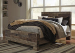 Derekson Multi Gray Wood Queen Panel Bed