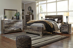 Derekson Multi Gray Wood Queen Panel Bed