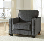 Gavril Gray Chenille Chair